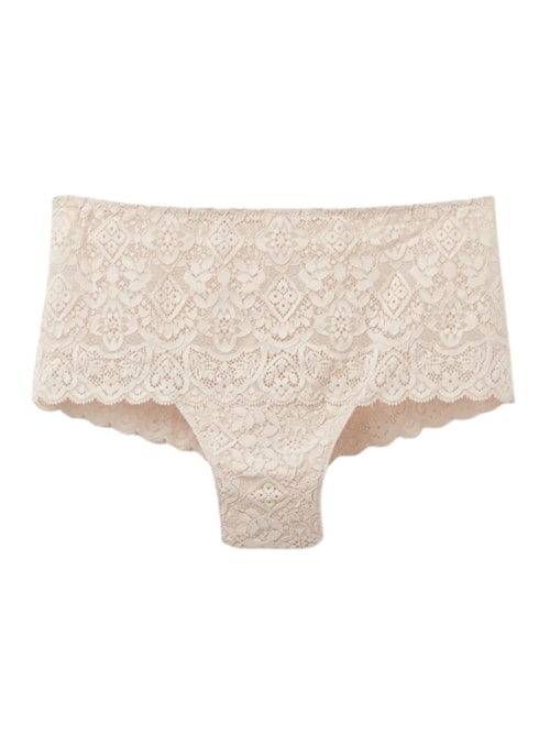 Calcinha Culotte Em Renda - Off-White