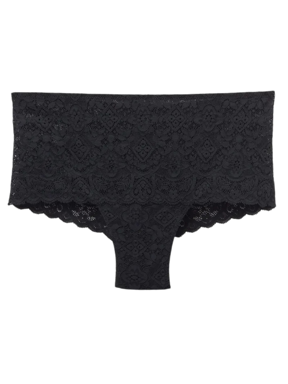 Calcinha Culotte Em Renda - Preto