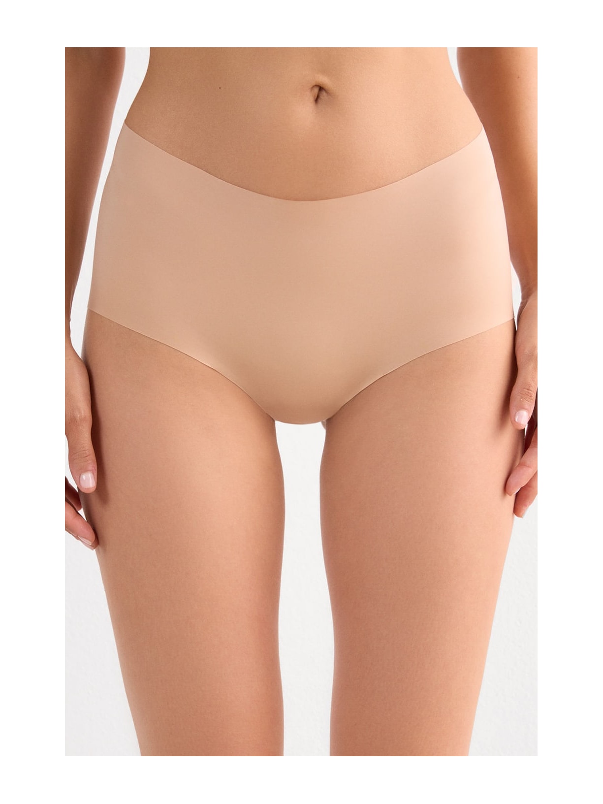 Calcinha Culotte Sem Costuras Em Microfibra Bege Intimissimi