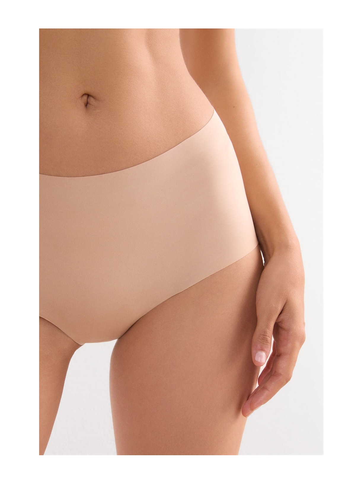 Calcinha Culotte Sem Costuras Em Microfibra Bege Intimissimi