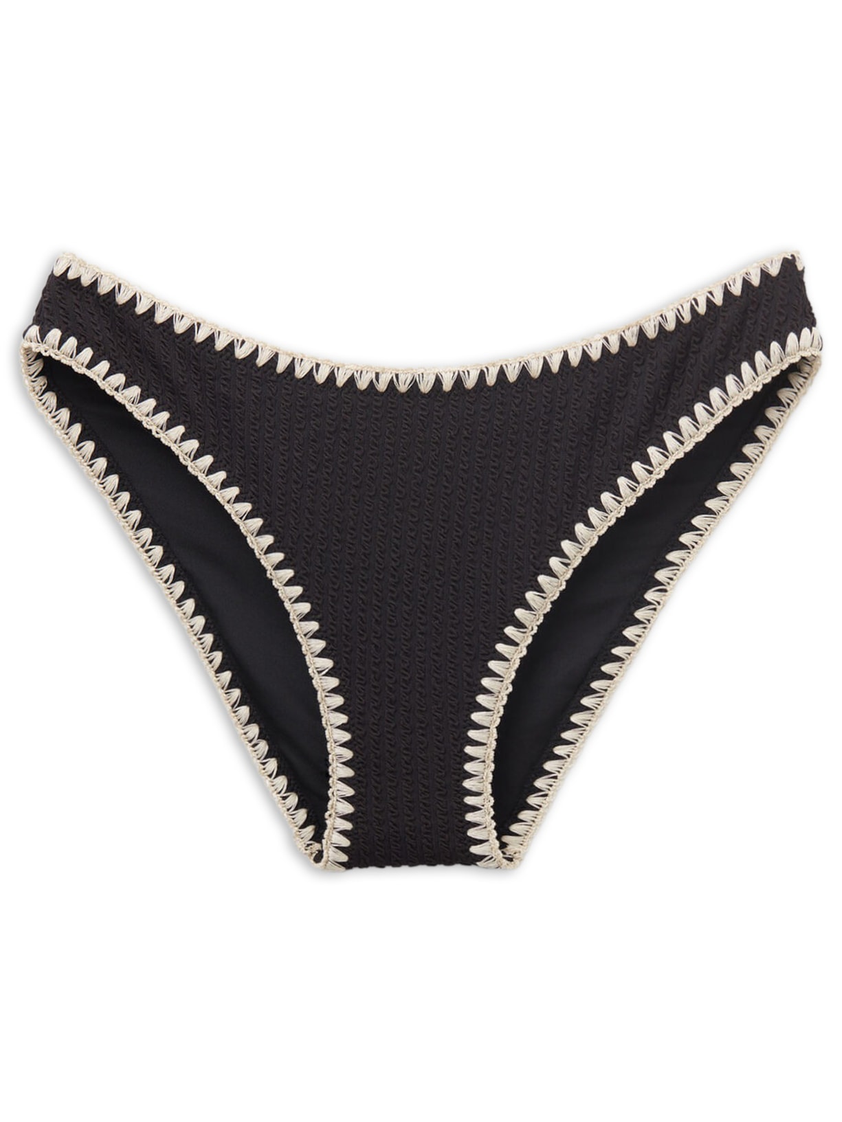 Calcinha De Biquíni Bicolor - Preto