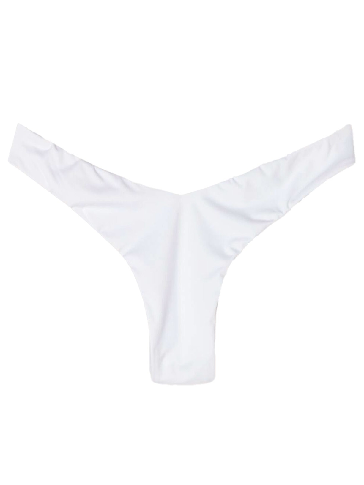 Calcinha De Biquíni Brasileira Cavada - Branco