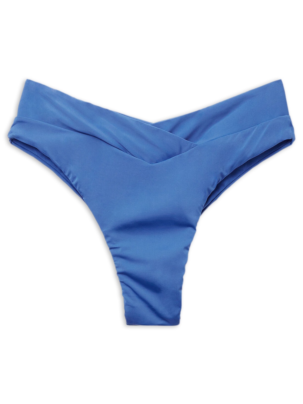 Calcinha De Biquíni Brasileira Cintura Alta Indonésia - Azul