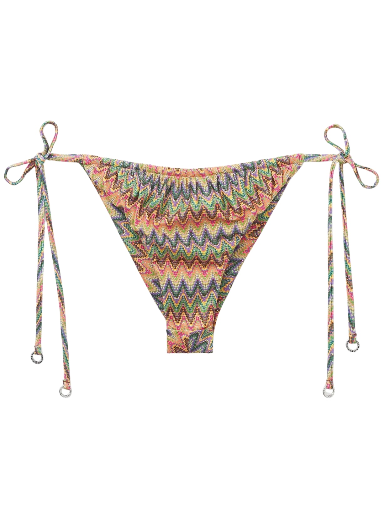 Calcinha De Biquíni Brasileira Com Amarração Bright Optical - Laranja