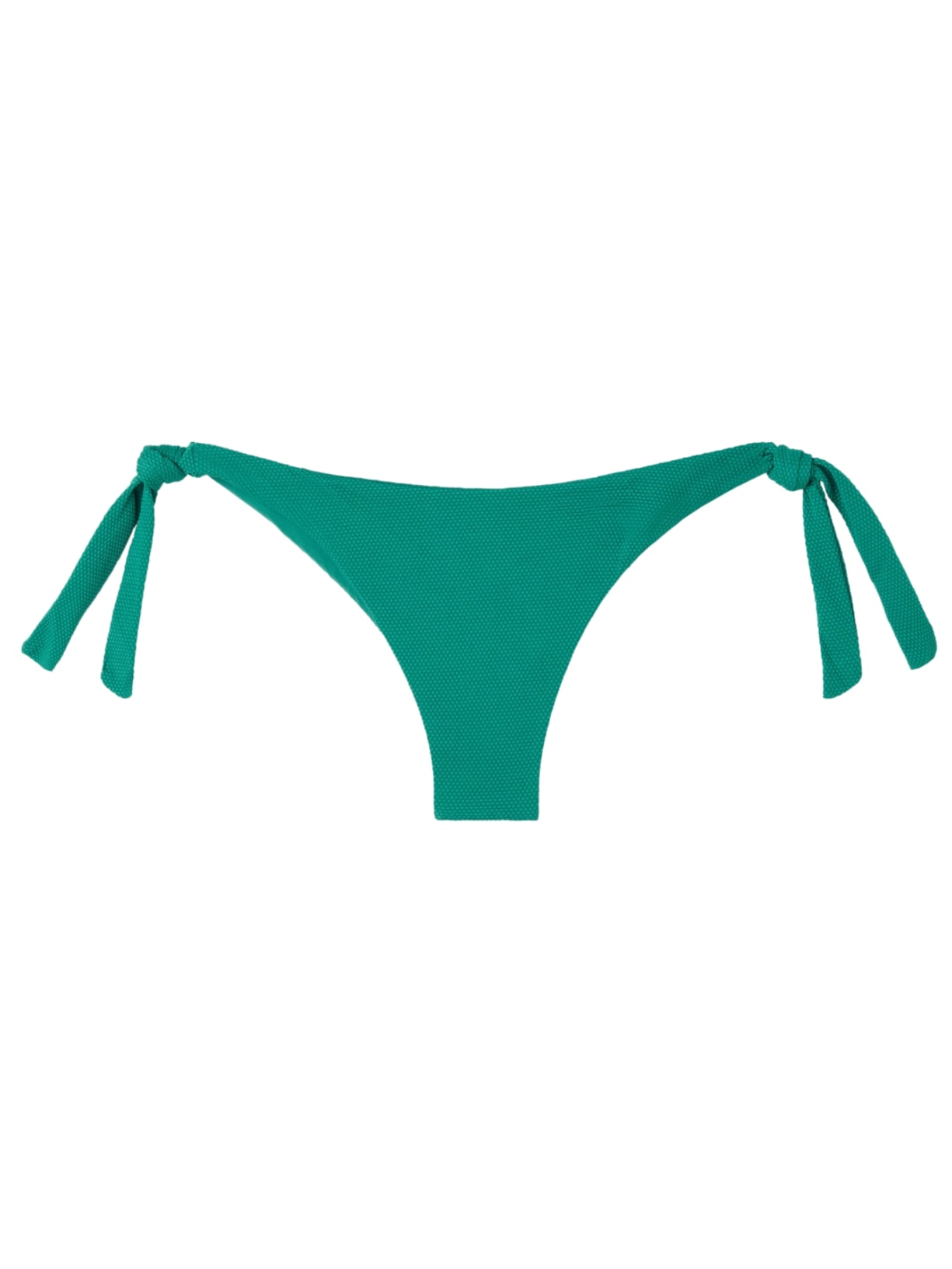 Calcinha De Biquíni Brasileira Com Amarração Classic Piquet - Verde