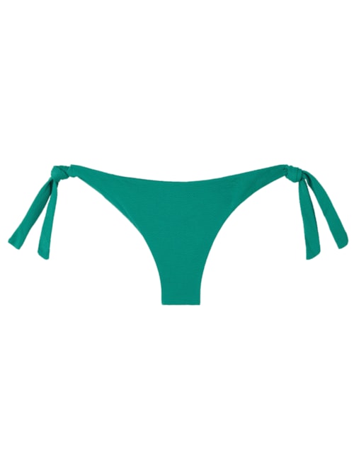 Calcinha De Biquíni Brasileira Com Amarração Classic Piquet - Verde