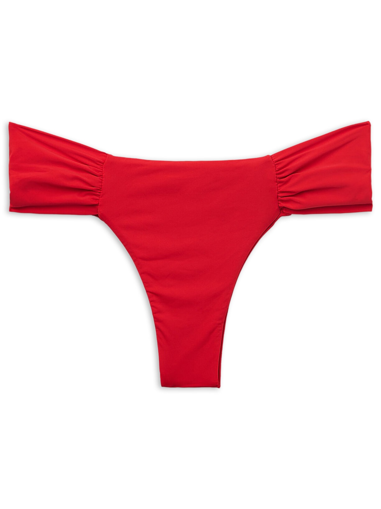 Calcinha De Biquíni Brasileira Com Drapeado Indonésia Vermelho Calzedonia