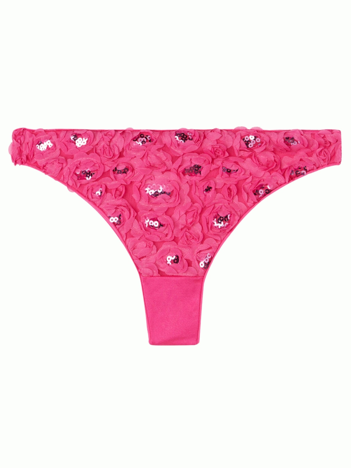 Calcinha De Biquíni Brasileira Com Flores Parigi - Rosa