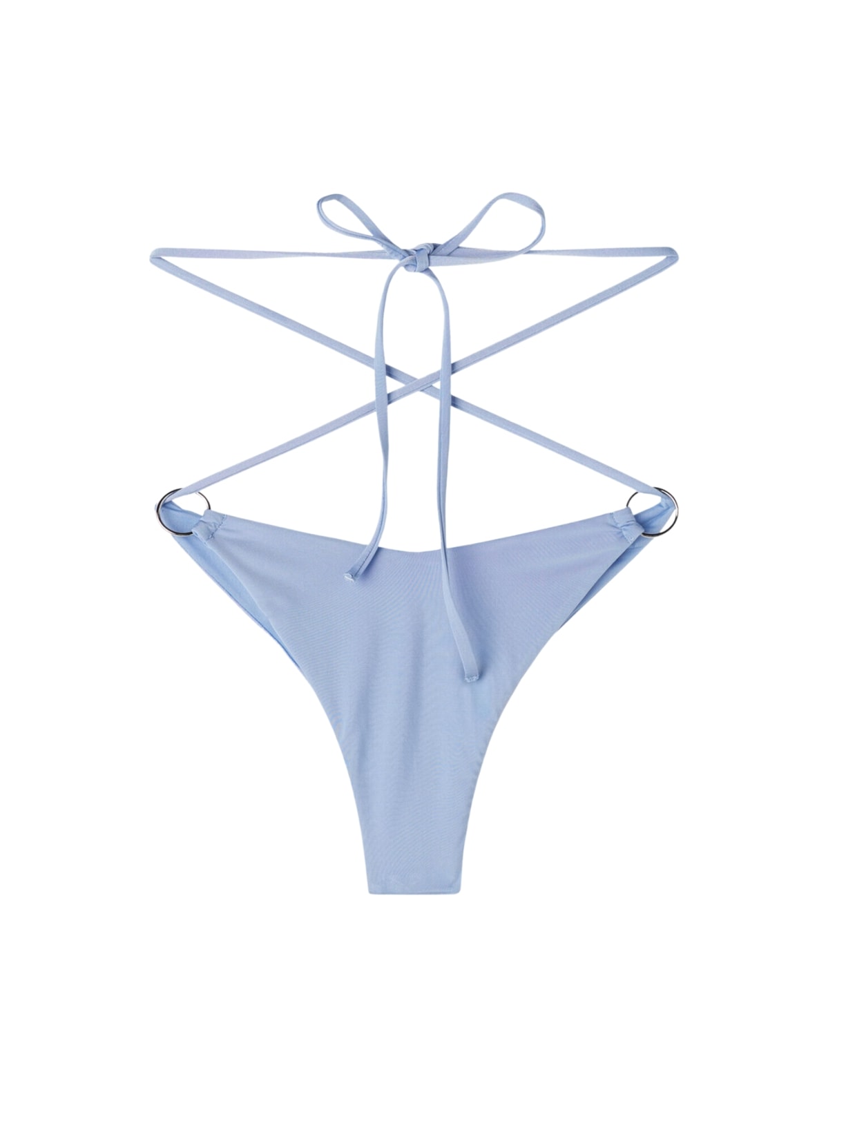 Calcinha De Biquíni Brasileira Com Laços Abu Dhabi - Azul