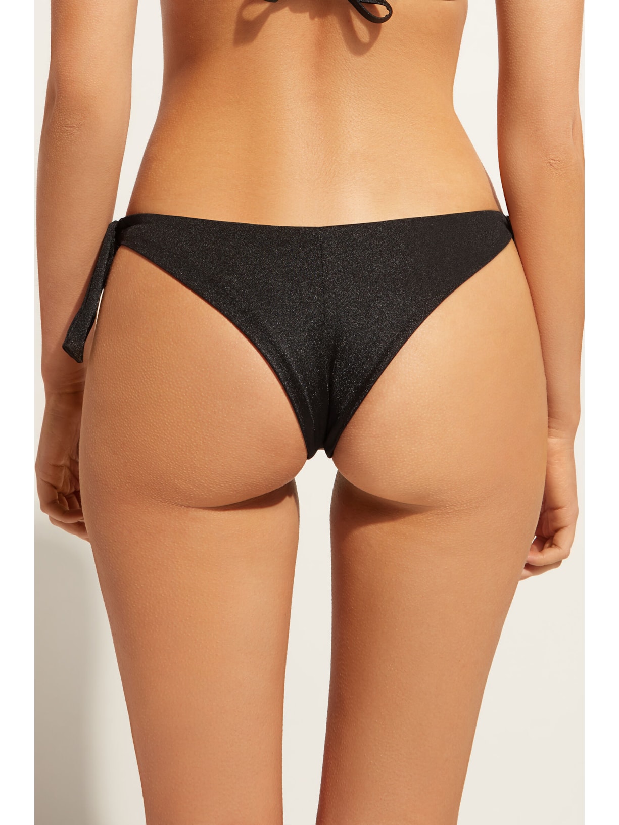 Calcinha De Biquíni Brasileira Com Laços Atene Preto Calzedonia