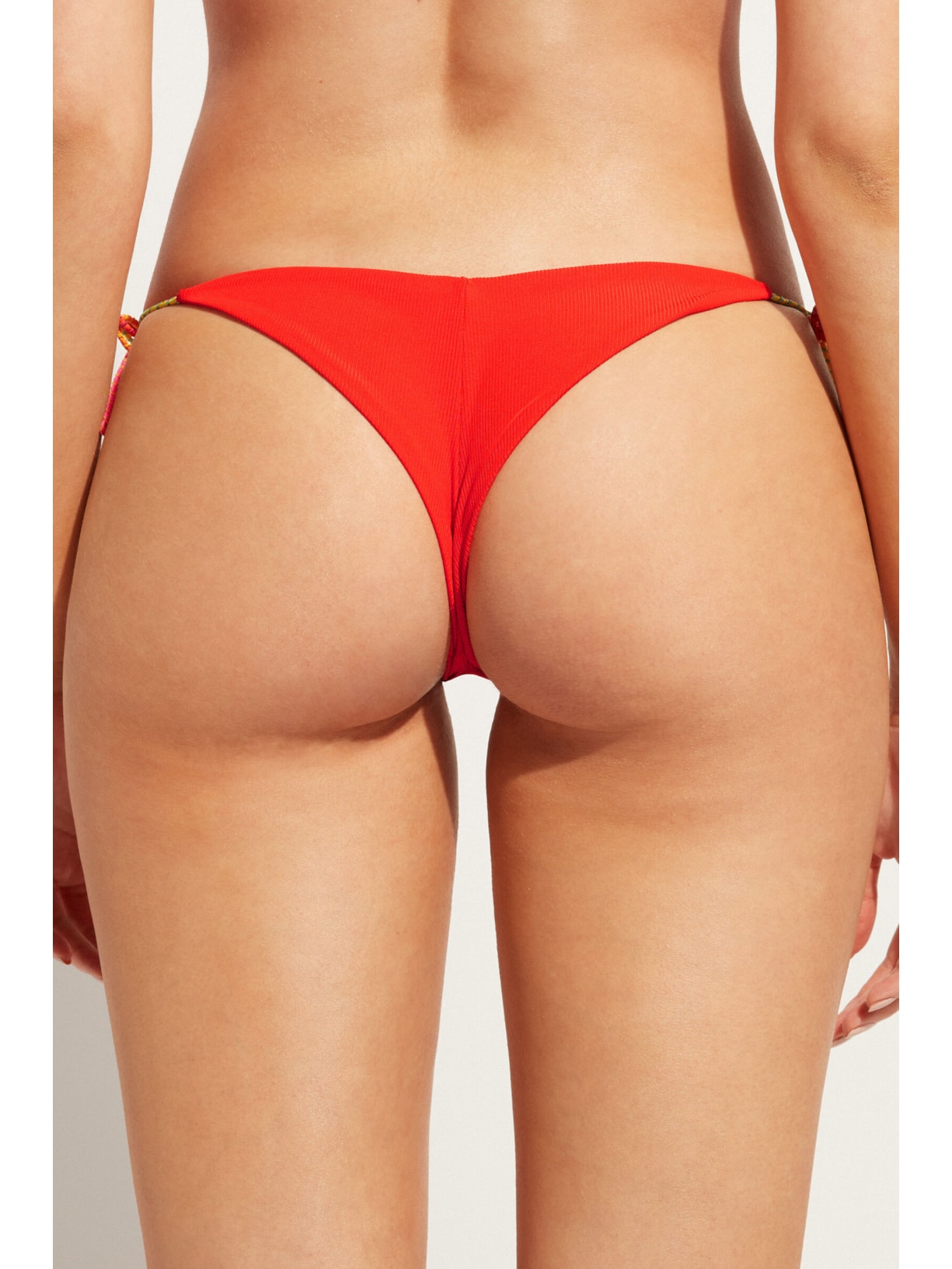 Calcinha De Biquíni Brasileira Com Laços Berlino Vermelho Calzedonia