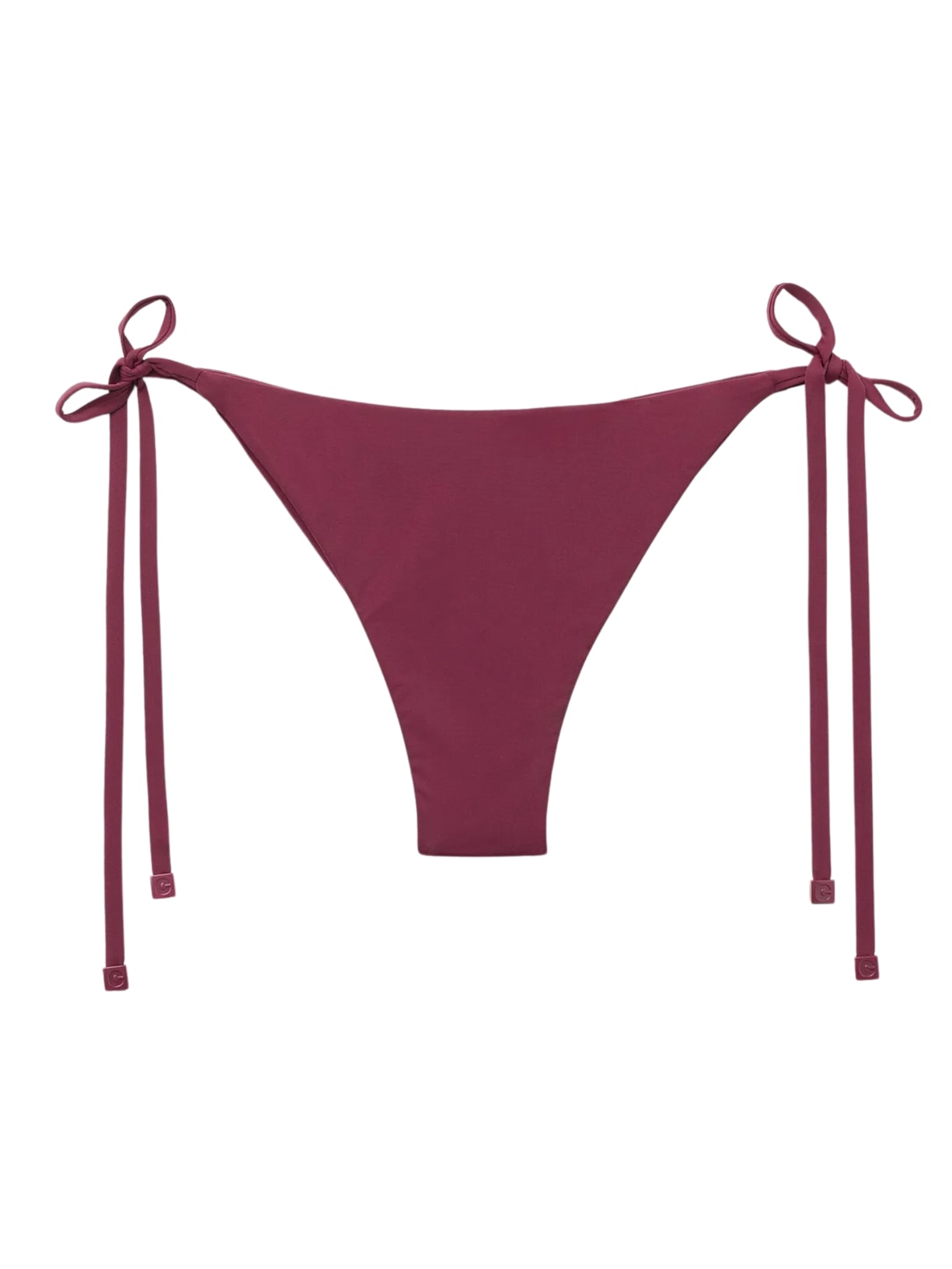 Calcinha De Biquíni Brasileira Com Laços Indonésia Bordô Calzedonia