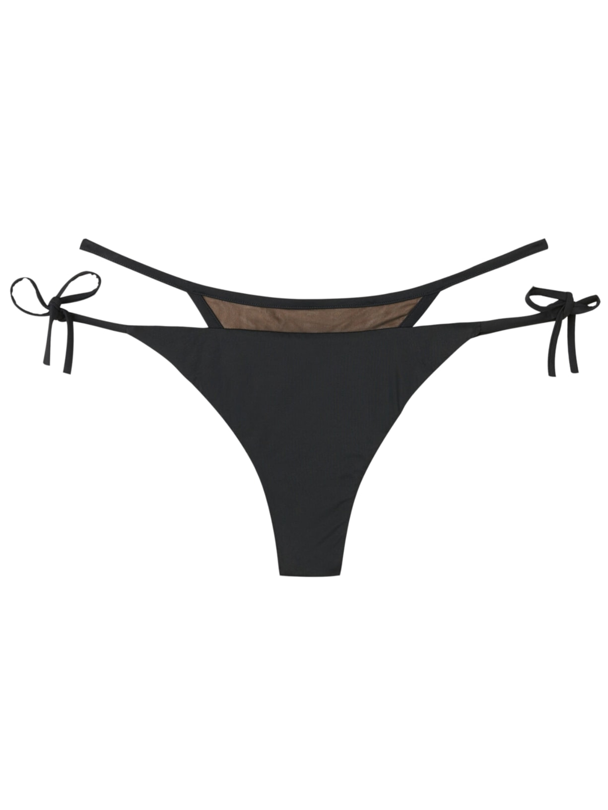 Calcinha De Biquíni Brasileira Com Laços Tokyo - Preto