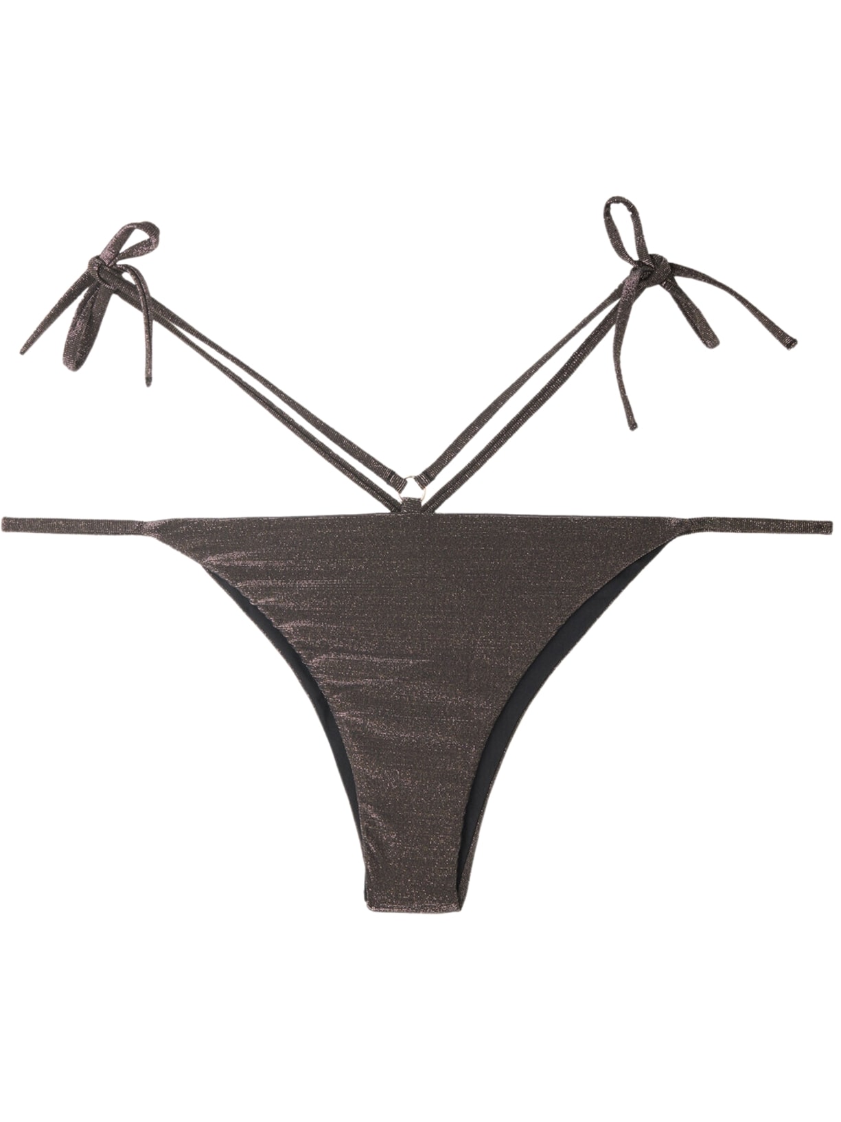 Calcinha De Biquíni Brasileira Com Tiras Hollywood - Marrom