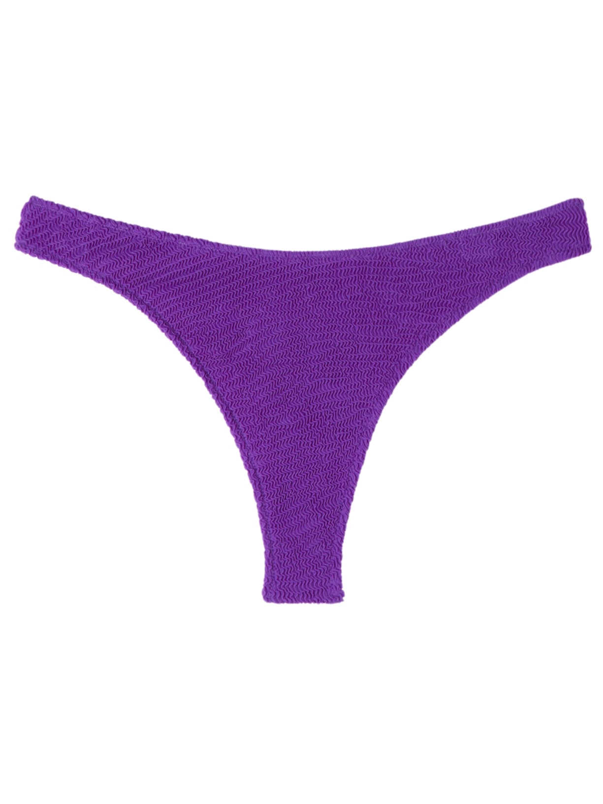 Calcinha De Biquíni Brasileira Crinkle Waves - Roxo