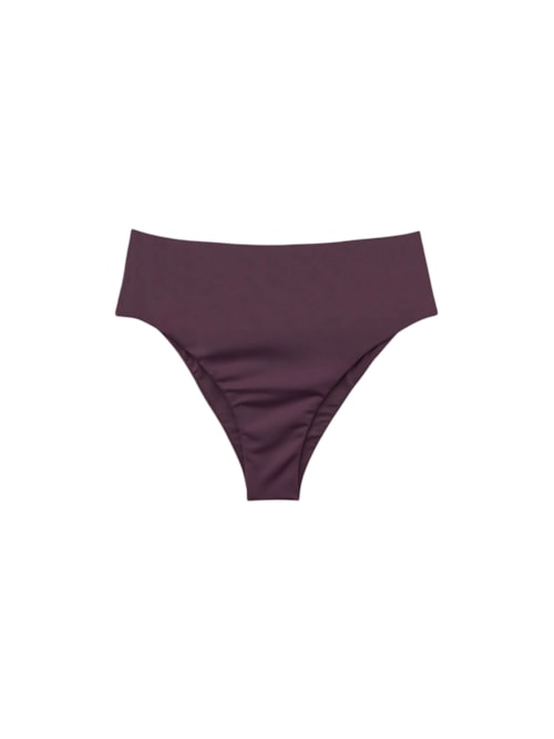 Calcinha De Biquíni Brasileira De Cintura Alta Scultura - Roxo