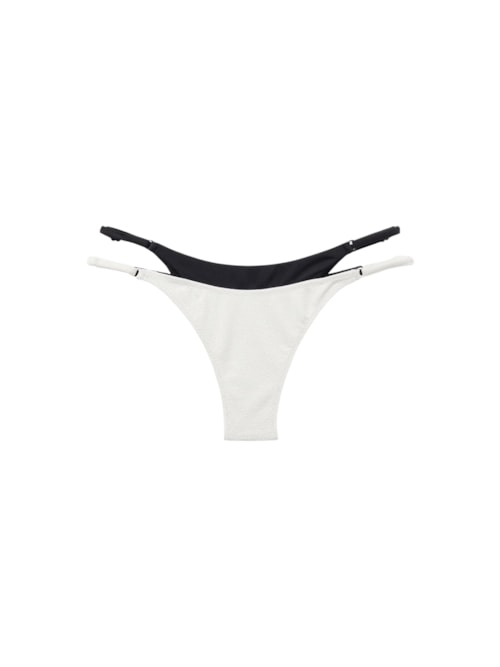 Calcinha De Biquíni Brasileira Double Bikini - Branco