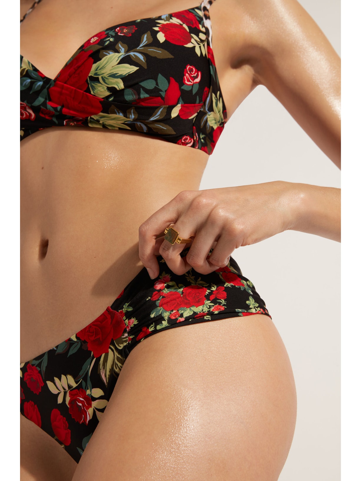 Calcinha De Biquíni Brasileira Dupla Face Com Drapeado Nizza Preto Calzedonia