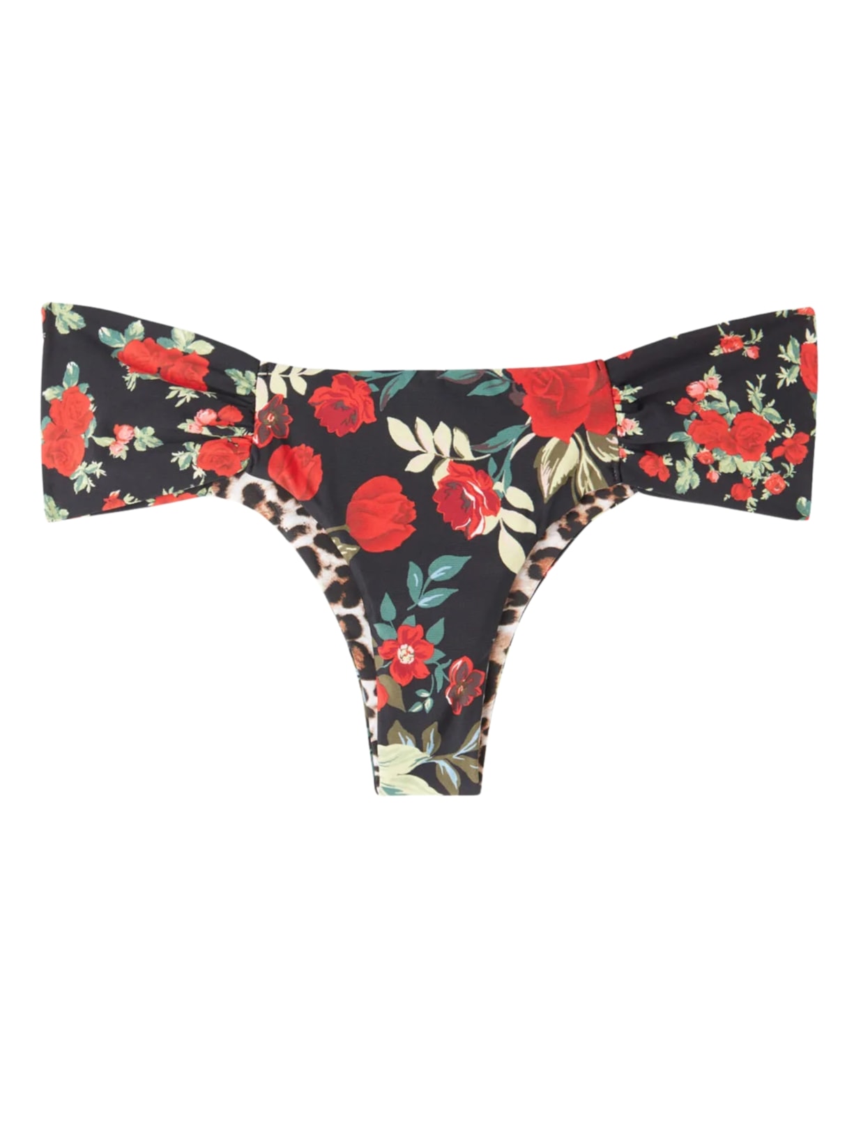 Calcinha De Biquíni Brasileira Dupla Face Com Drapeado Nizza Preto Calzedonia