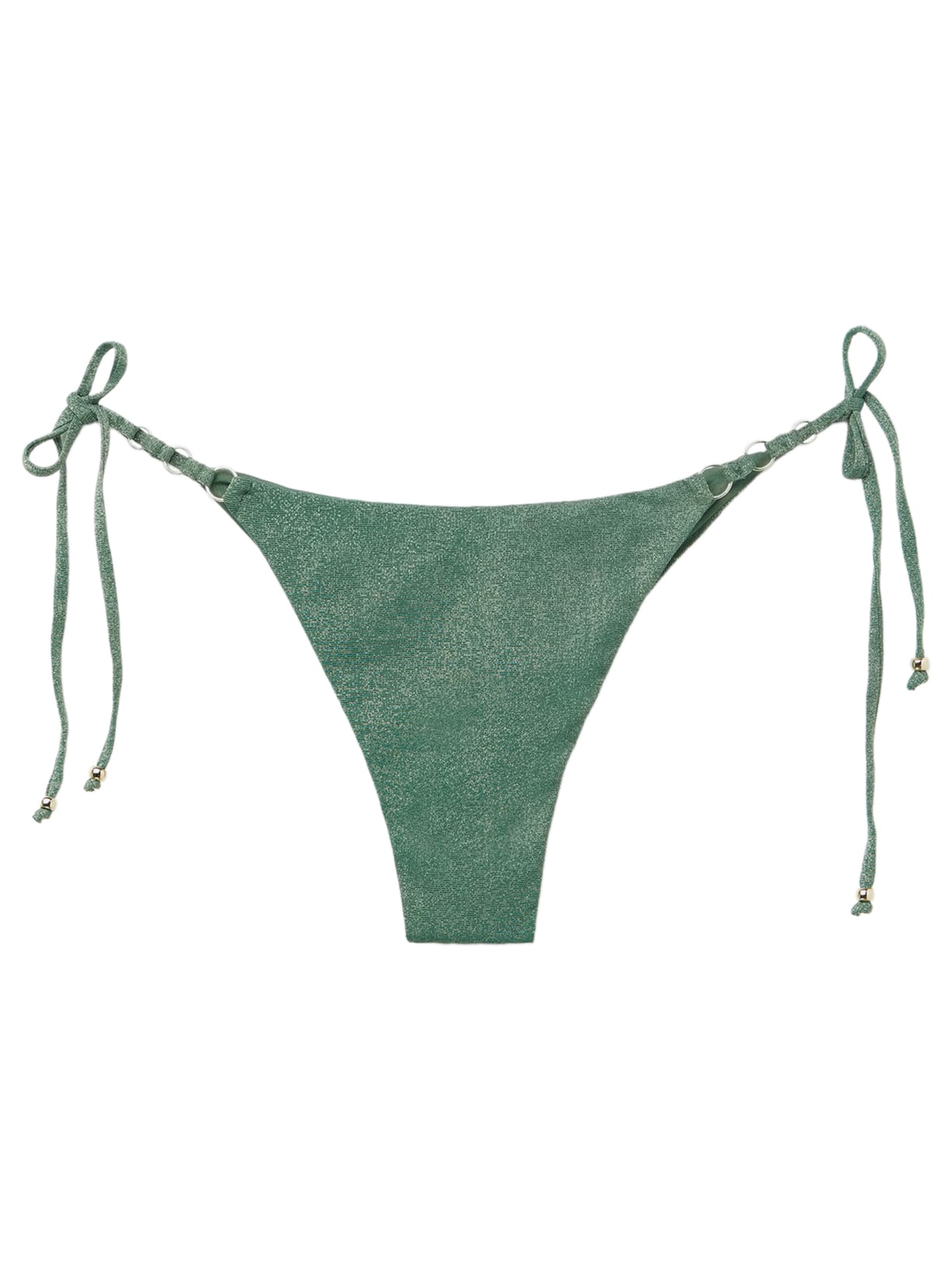 Calcinha De Biquíni Brasileira Golden Gleam - Verde