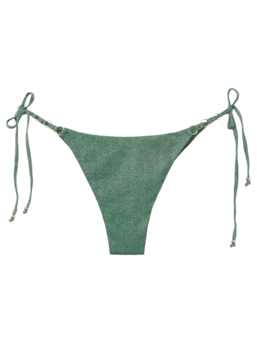 Calcinha De Biquíni Brasileira Golden Gleam - Verde