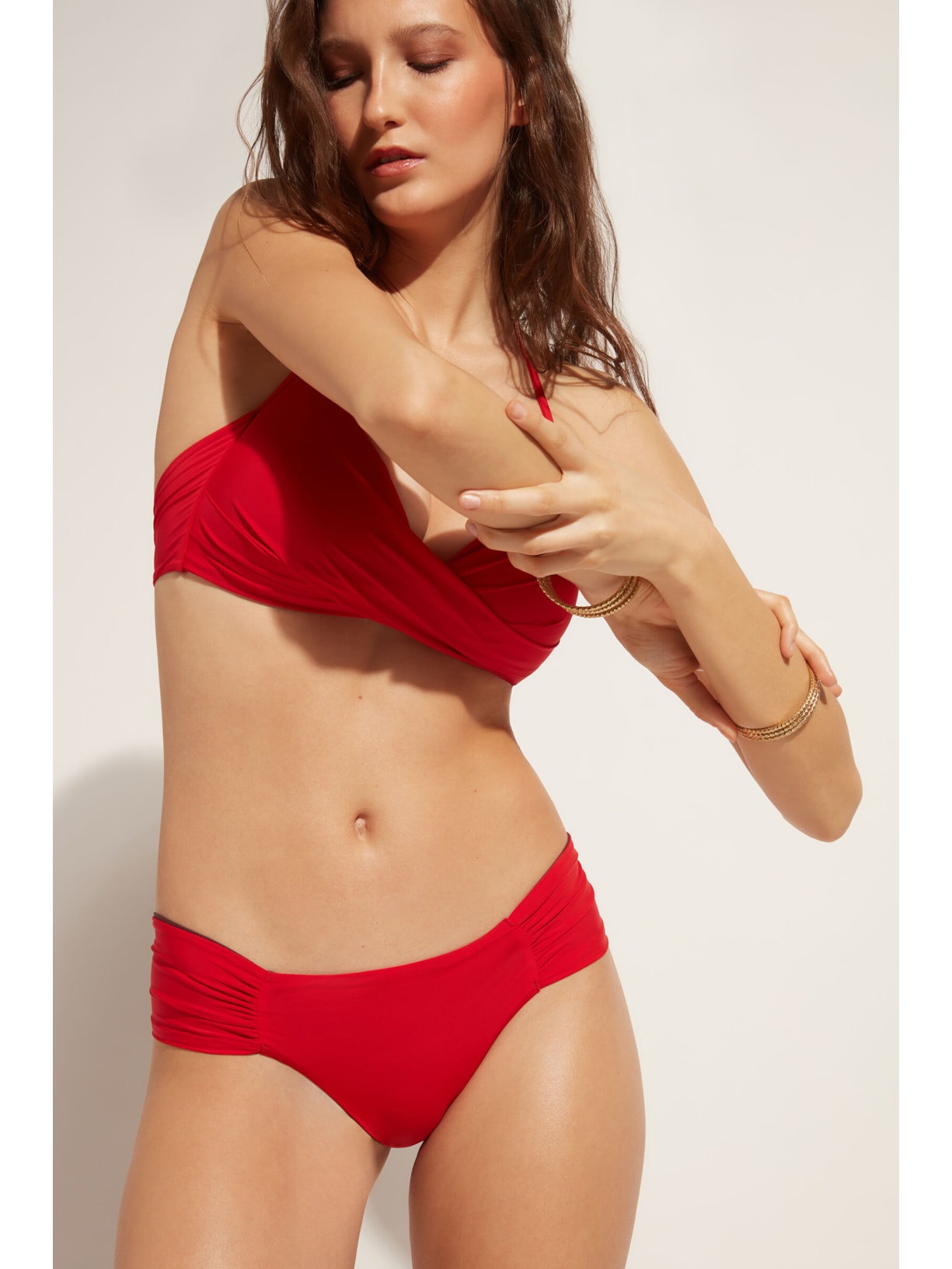 Calcinha De Biquíni Brasileira Indonésia Vermelho Calzedonia