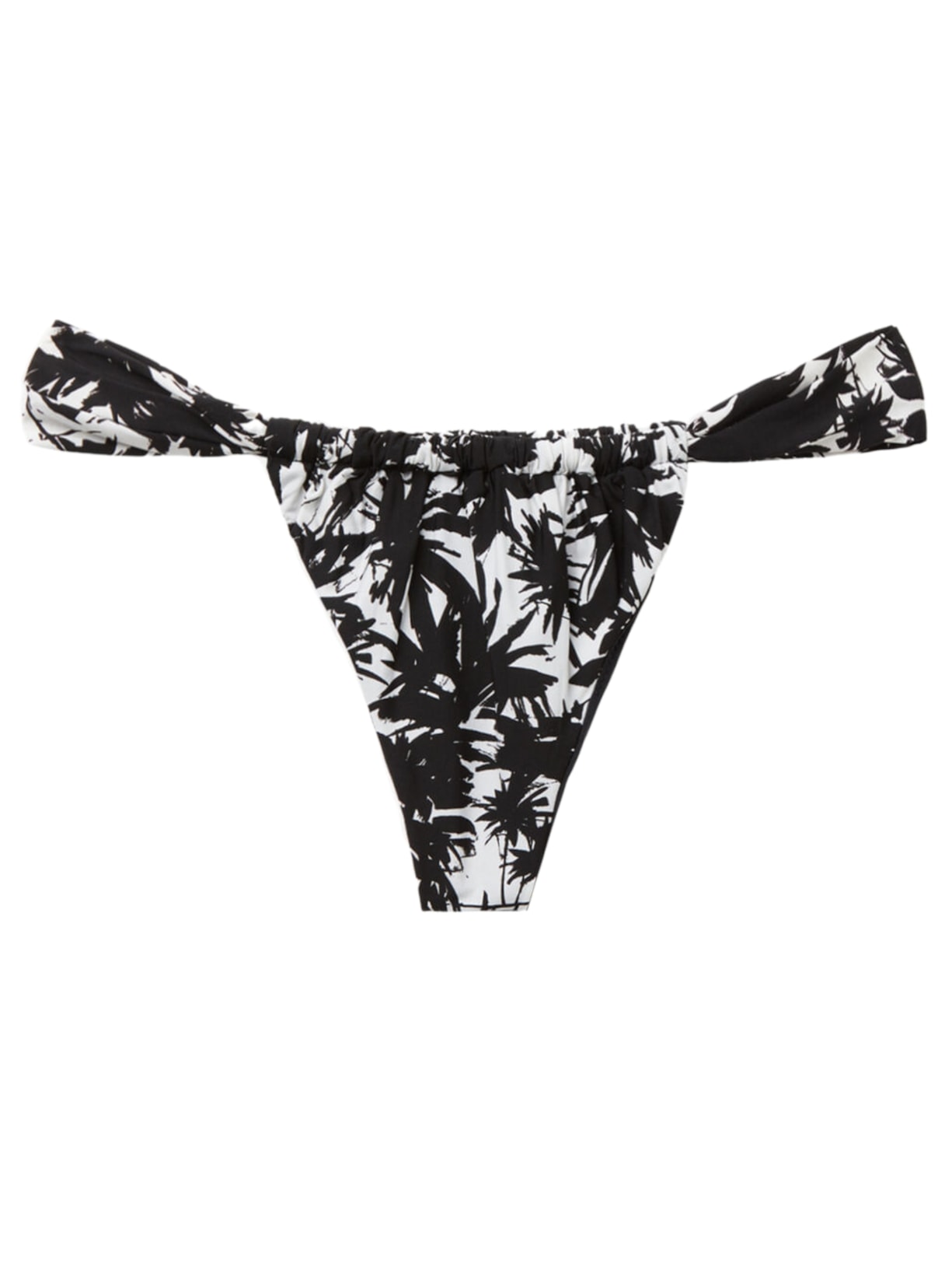 Calcinha De Biquíni Brasileira Palms - Preto