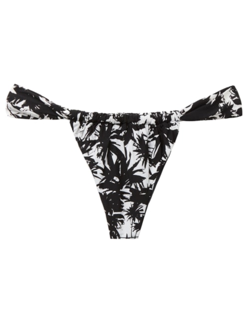 Calcinha De Biquíni Brasileira Palms - Preto