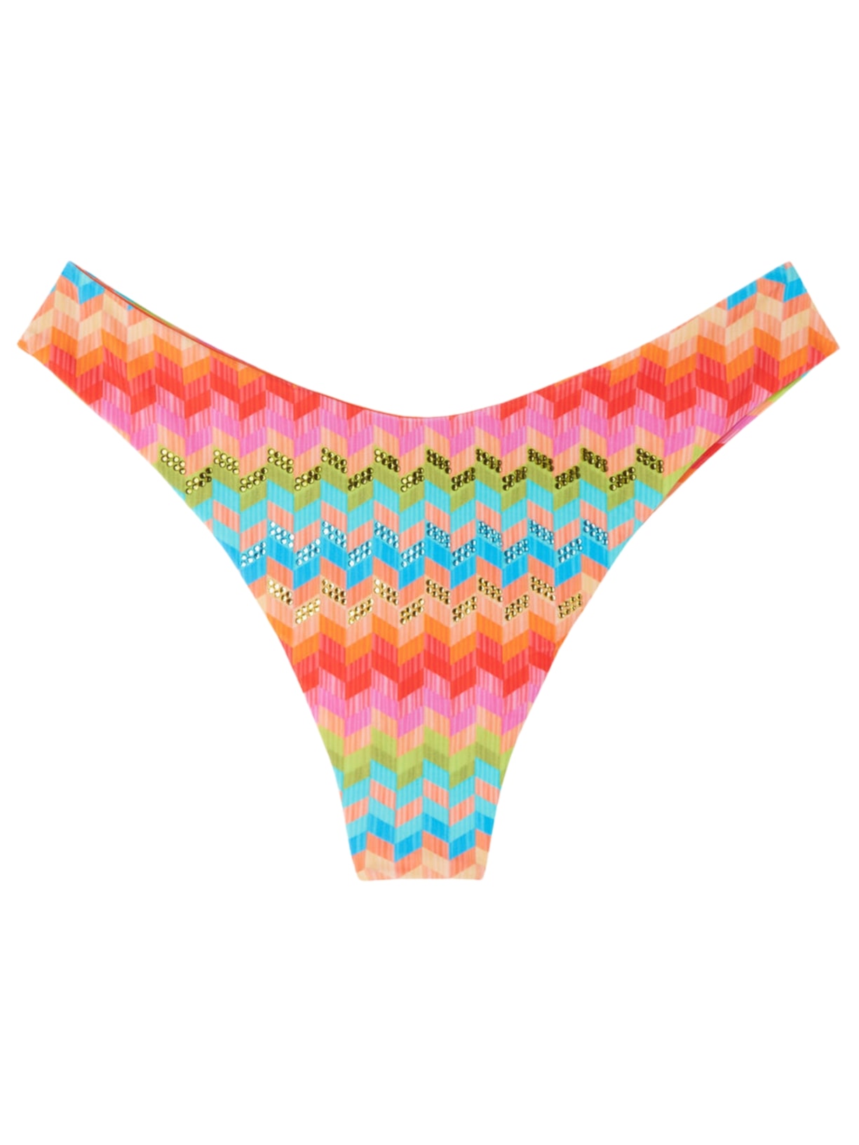 Calcinha De Biquíni Brasileira Rainbow - Laranja