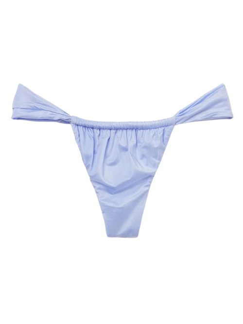 Calcinha De Biquíni Brasileira Shiny Satin - Azul