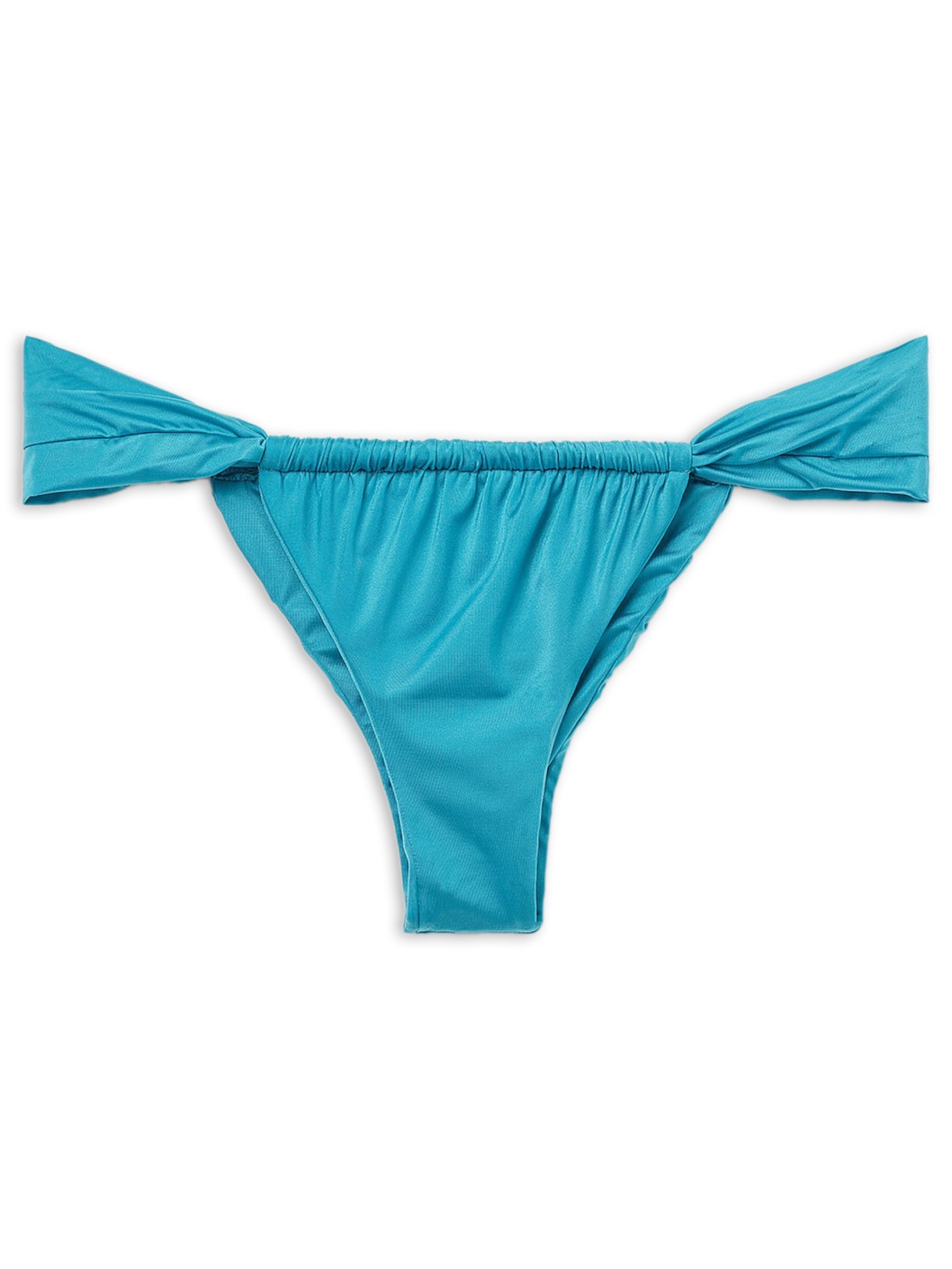 Calcinha De Biquíni Brasileira Shiny Satin Azul Calzedonia