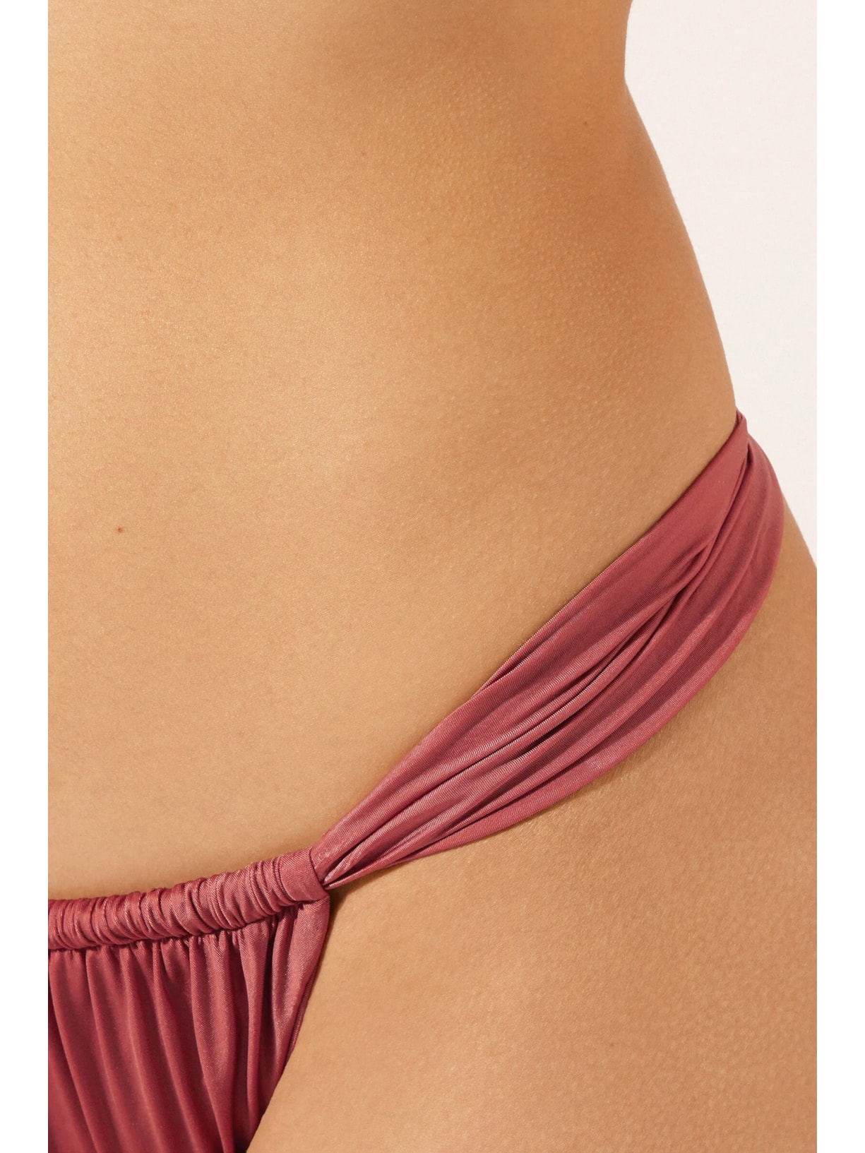 Calcinha De Biquíni Brasileira Shiny Satin Laranja Calzedonia