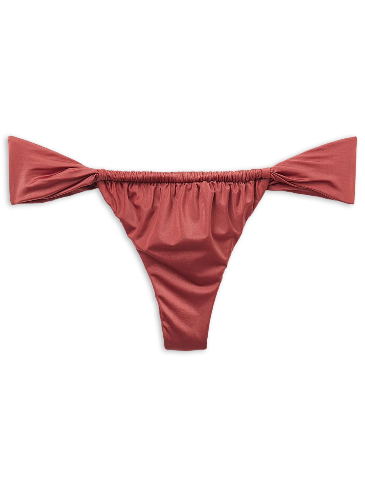 Calcinha De Biquíni Brasileira Shiny Satin Laranja Calzedonia