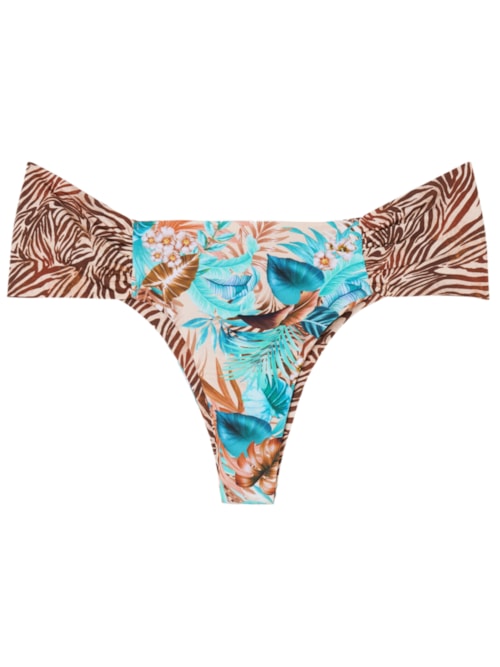 Calcinha De Biquíni Brasileira Wild Foliage - Verde