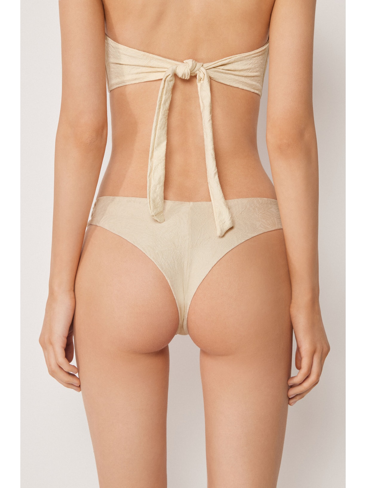 Calcinha De Biquíni Brasileira Wild Jungle Off-White Calzedonia