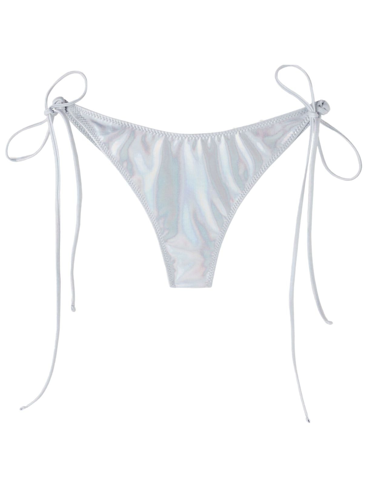 Calcinha De Biquíni Brasileiro Com Laços Daytona - Cinza