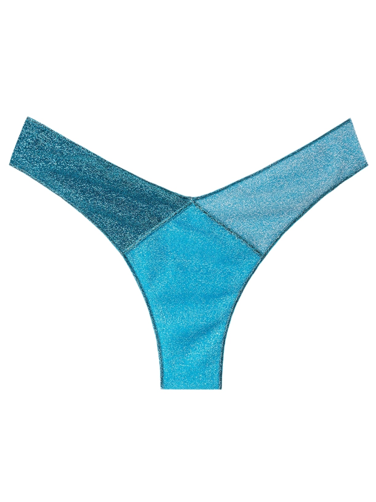 Calcinha De Biquíni Cavada Lamê Lisbona Azul Calzedonia