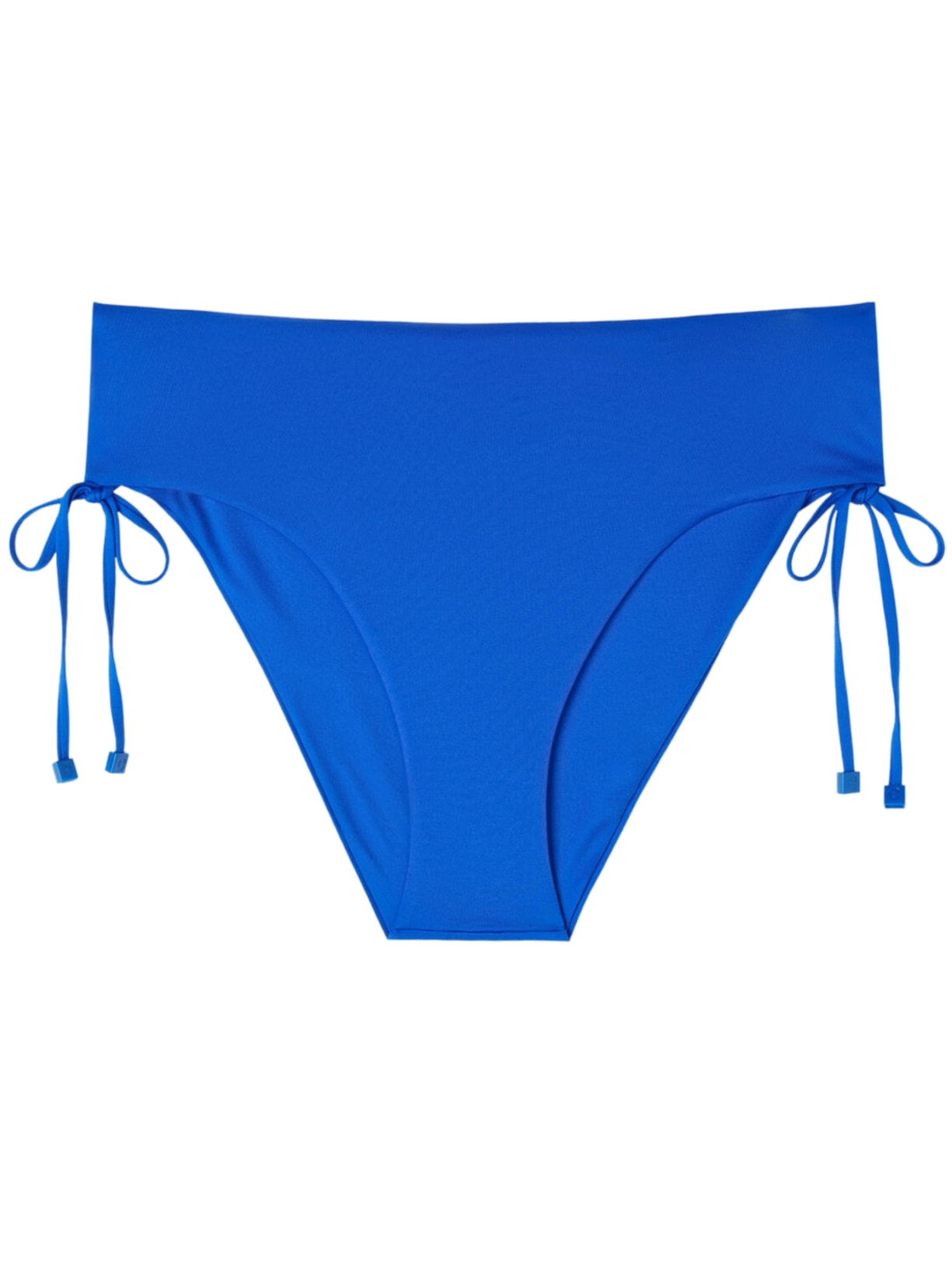 Calcinha De Biquíni Cintura Alta Com Amarração Indonésia - Azul