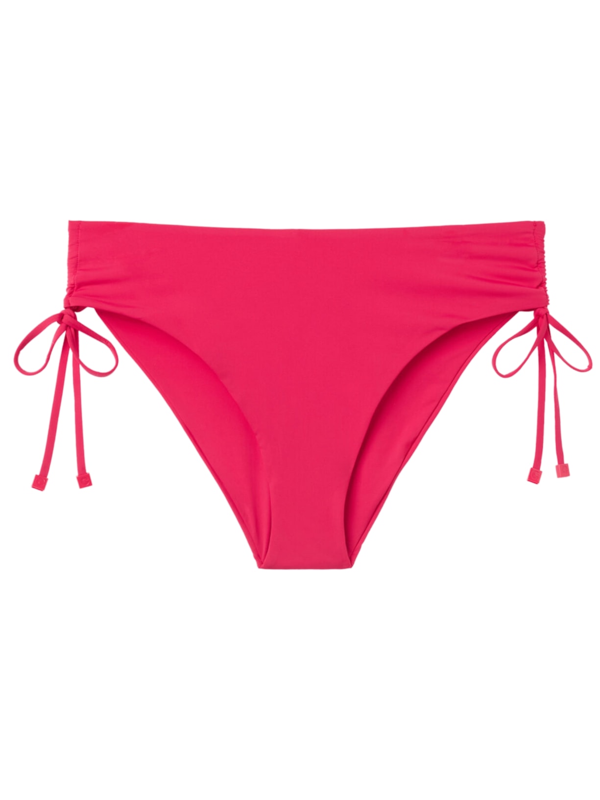 Calcinha De Biquíni Cintura Alta Com Amarração Indonésia - Rosa