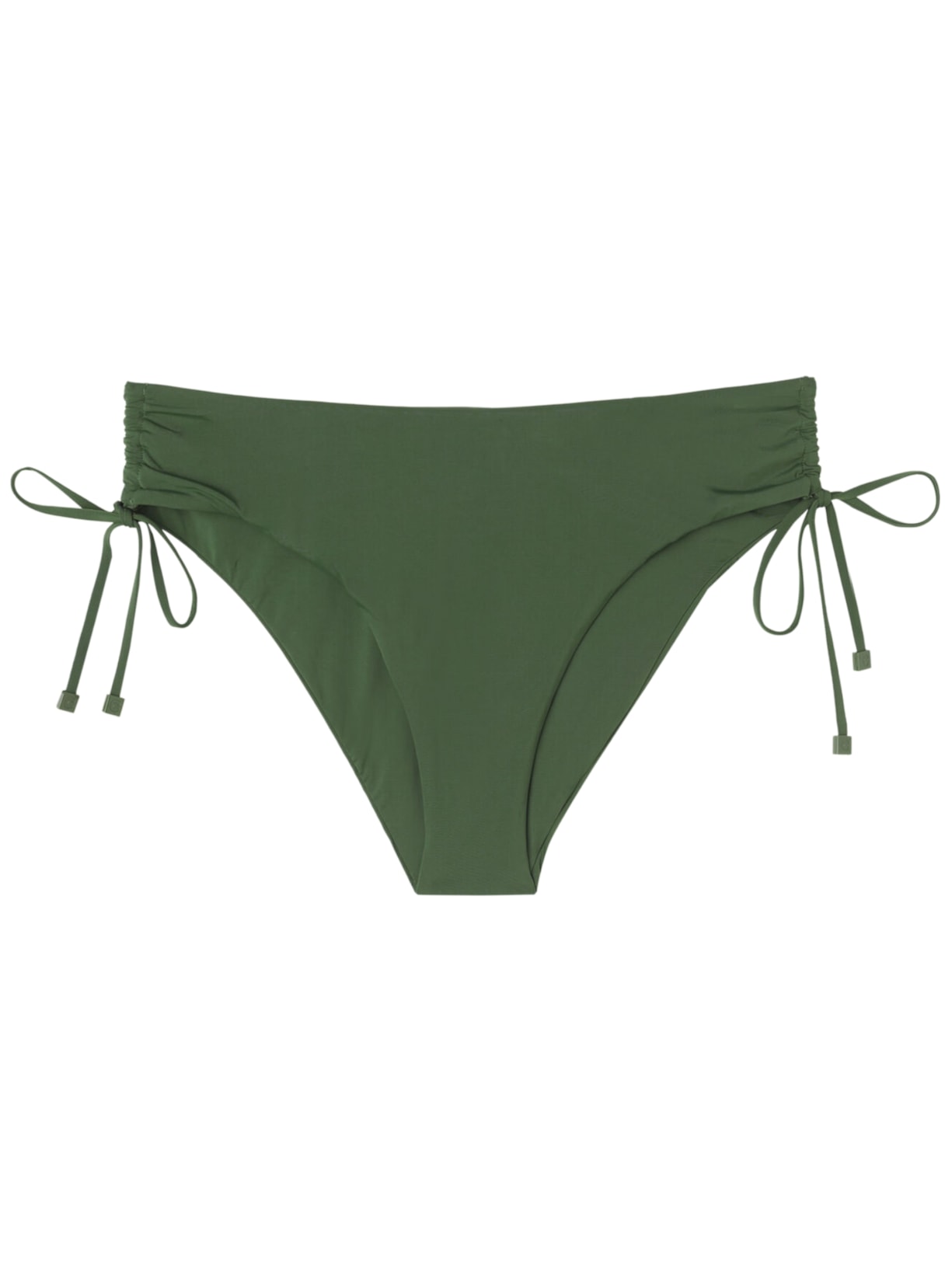 Calcinha De Biquíni Cintura Alta Com Amarração Indonésia - Verde