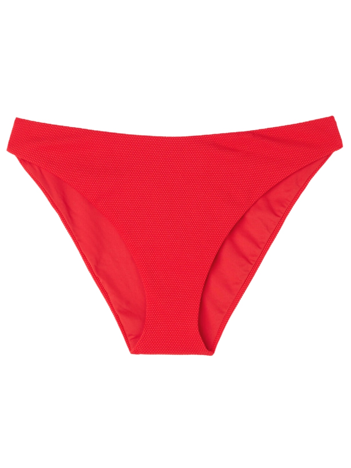 Calcinha De Biquíni Classic Piquet - Vermelho