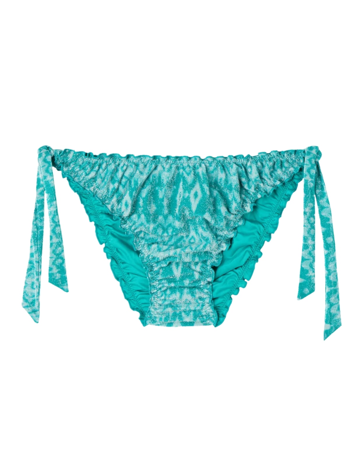 Calcinha De Biquíni Com Amarração Ethnic Island - Azul