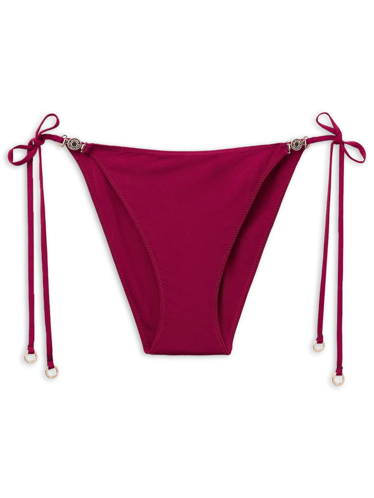 Calcinha De Biquíni Com Amarração Minimal Fit - Bordô