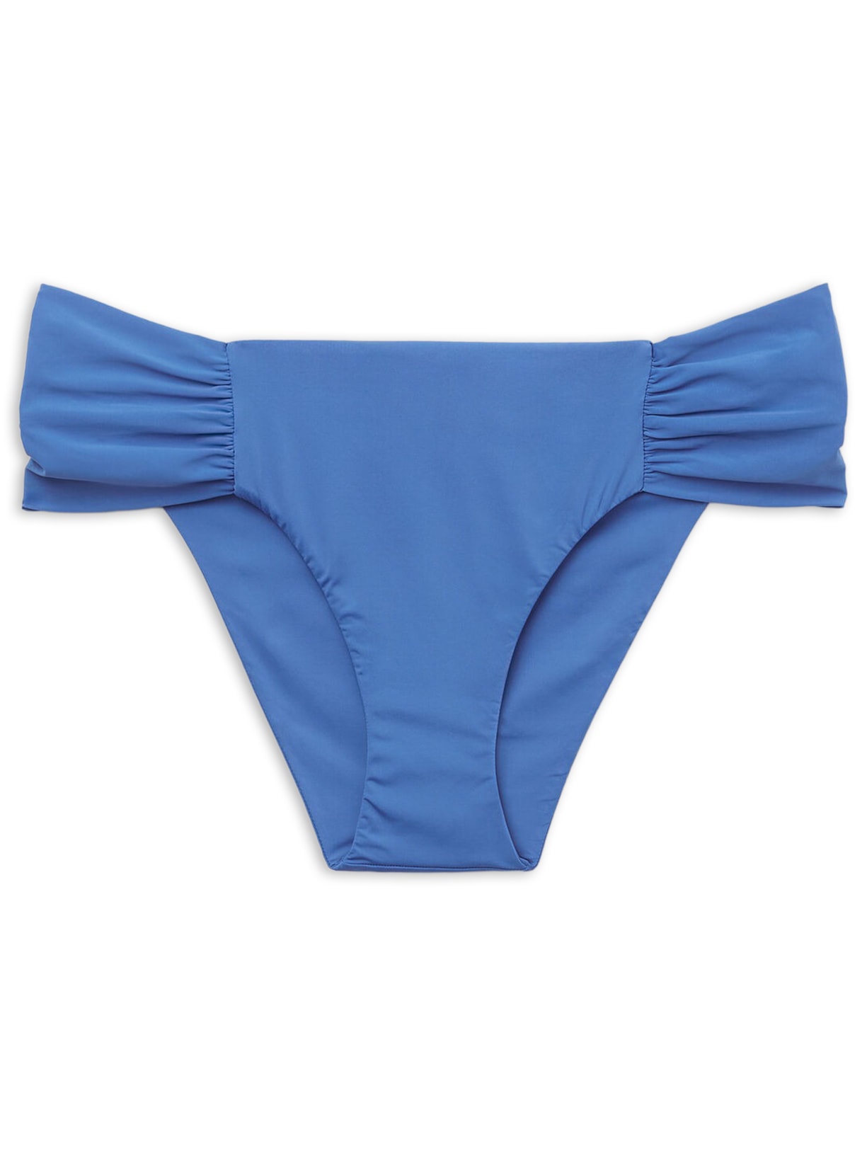 Calcinha De Biquíni Com Drapeado Indonésia Azul Calzedonia