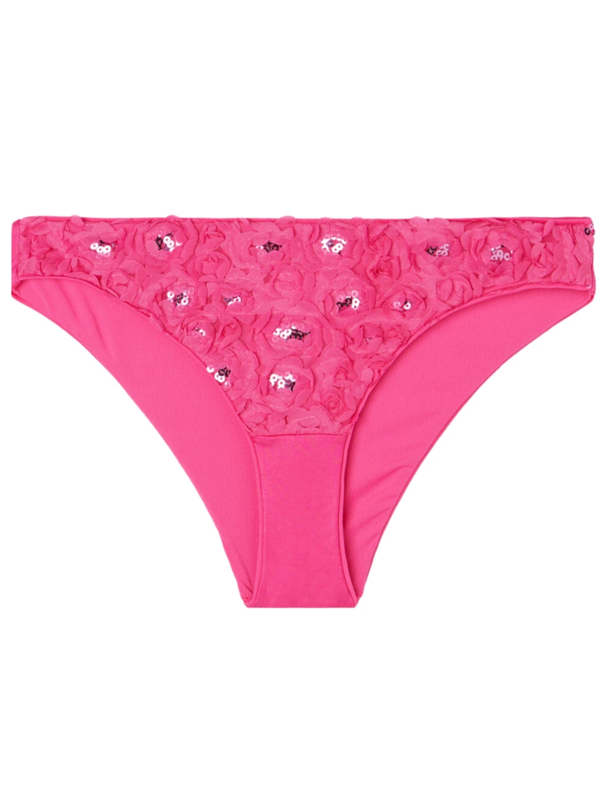Calcinha De Biquíni Com Flores Parigi Rosa Calzedonia