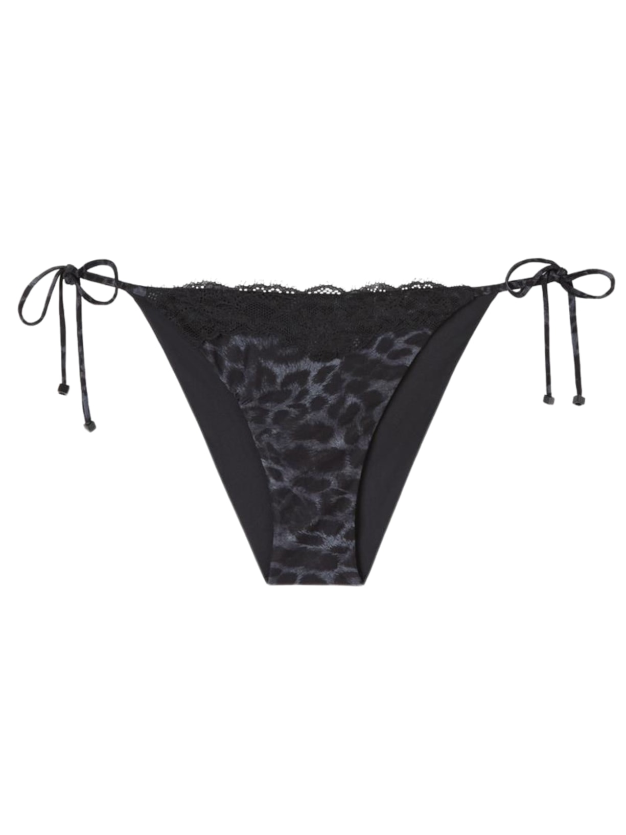 Calcinha De Biquíni Com Laços Daloa - Preto