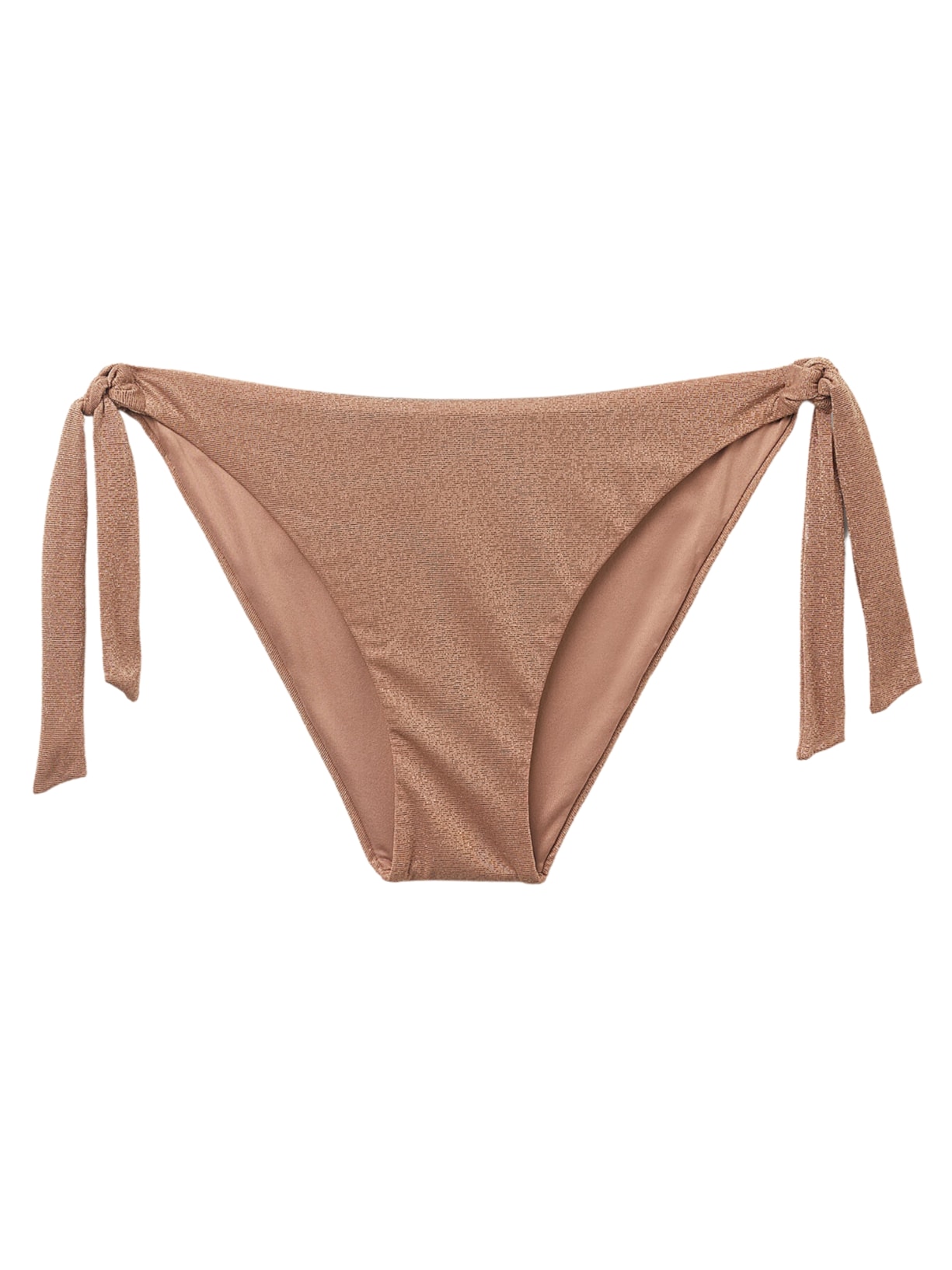 Calcinha De Biquíni Com Laços Golden Gleam Bege Calzedonia