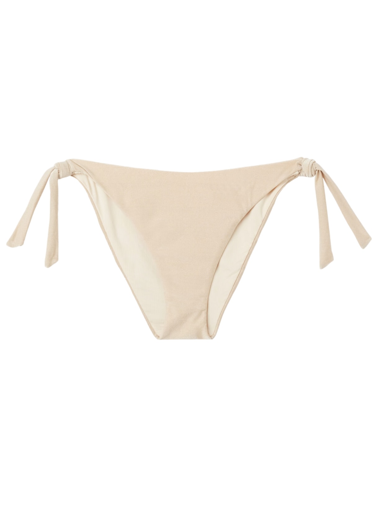 Calcinha De Biquíni Com Laços Golden Gleam - Off-White