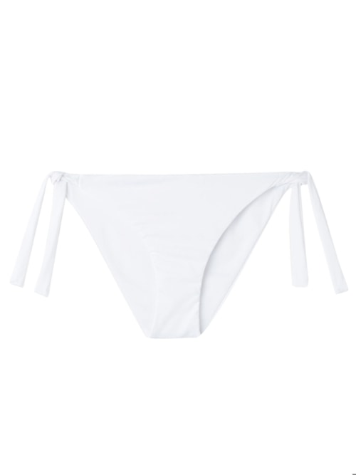 Calcinha De Biquíni Com Laços Indonesia Eco - Branco