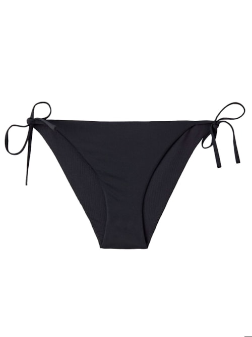 Calcinha De Biquíni Com Laços Indonesia Eco - Preto